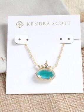 Kendra Scott • Disney Elisa Gold London Blue 'Independent' Necklace